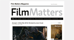 Desktop Screenshot of filmmattersmagazine.com